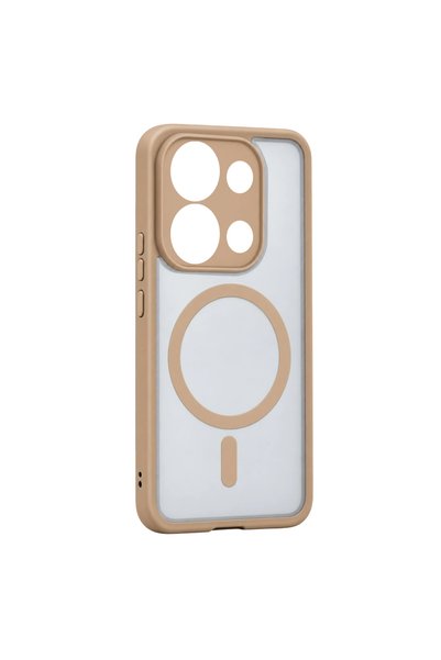 Generic Brand غطاء Xiaomi Redmi Note 13 Pro 4g Loji Magsafe - تيتانيوم صحراوي