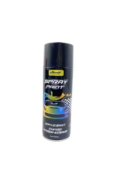 OEM Ακρυλικό σπρέι βαφής 450ml SY-QJYP0225 σε μαύρο χρώμα