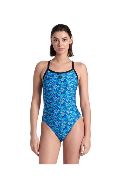 ARENA WOMEN'S POOLTILES SWIMSUIT CHALLENGE BACK