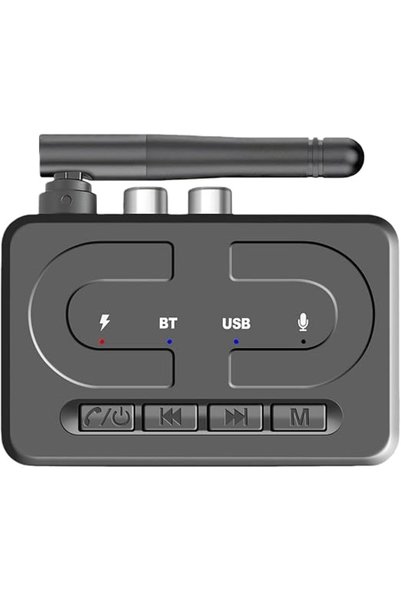 Andowl Δέκτης ήχου Bluetooth AUX με USB και ανοικτή ακρόαση για αυτοκίνητο Q-AU6