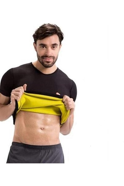 Generic مشد حراري للرجال من النيوبرين لتشكيل الجسم وتنحيف الخصر، قميص ساونا ل...