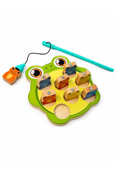 Bee Smart Kurbağa Yakalama Oyunu Ahşap Montessori Oyun