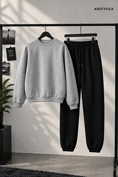 SILATU Printless Sifiryaka Sweat Suit Set of 2 (Black Sweat Suit-Sifiryaka)