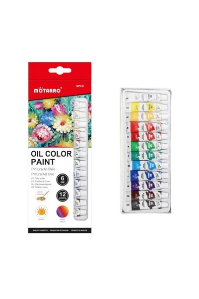 OEM Σετ λαδομπογιές 6ml 12 χρωμάτων MOTARRO MP051