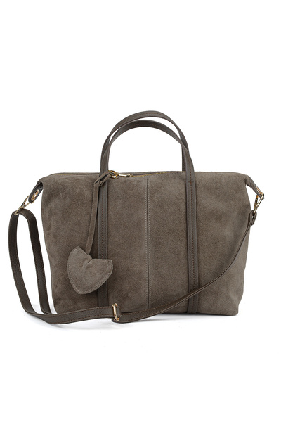 Ziya , Women's Genuine Leather Shoulder and Hand Bag 163979Z5030 Dark Mink