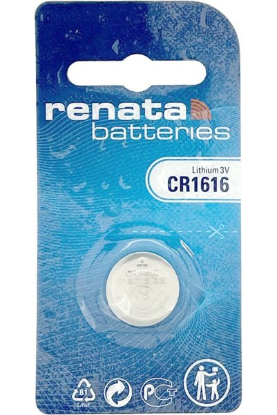 RENATA Μπαταρίες κουμπί λιθίου CR1616 3V Li-Ion 1 τεμάχιο. 1/BLISTER