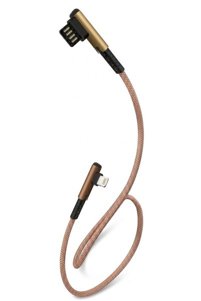 OEM Καλώδιο φόρτισης Lightning σε USB γωνιακό 90° 1m Fast Charge XS-016