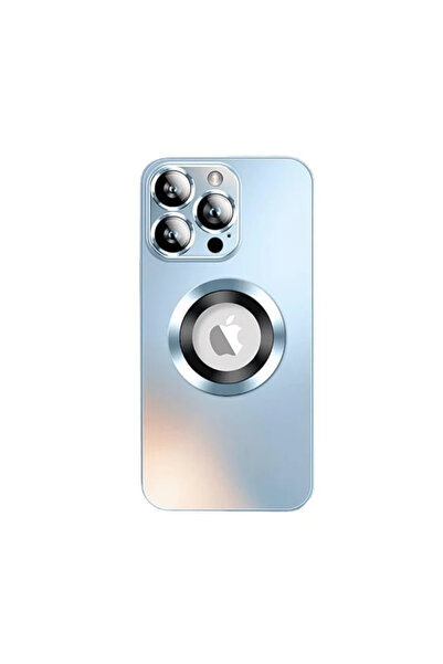 Apple Θήκη Metal AG Glass για iPhone 16 Plus ανοιχτό σε μπλε χρώμα