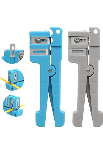 Generic (2 PCS) 45-162 & 45-163 Fiber Optic Coaxial Cable Stripper, 0-3.2mm &...