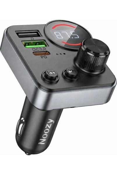 Noozy Πομπός FM Bluetooth E90 Boost 48W PD30W+QC3.0 2xUSB-A 1xUSB-C και υποδο...