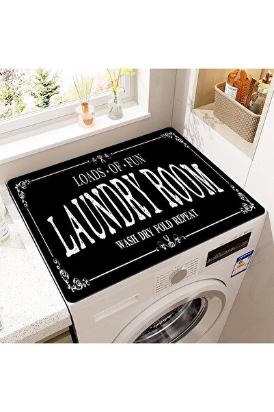 Generic Waterproof Washing Machine Top Cover Mat with Flower Print, Anti-Slip...