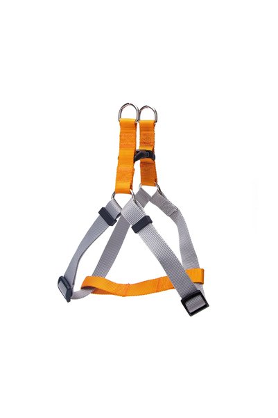 OEM Δίχρωμο σαμαράκι για σκύλους W1.5*L30-50 εκ. Medium κίτρινο/Γκρί