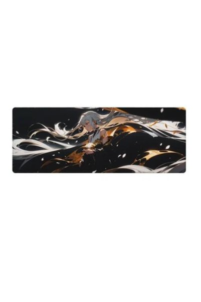 OEM Gaming Mouse Pad με αντιολισθητική επιφάνεια 30x80 εκ. σε μαύρο χρώμα