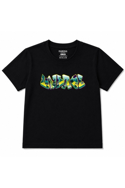 Rabona Fashion Urban Vibes – Colorful 3D Graffiti Street Art Kids Graphic T-S...