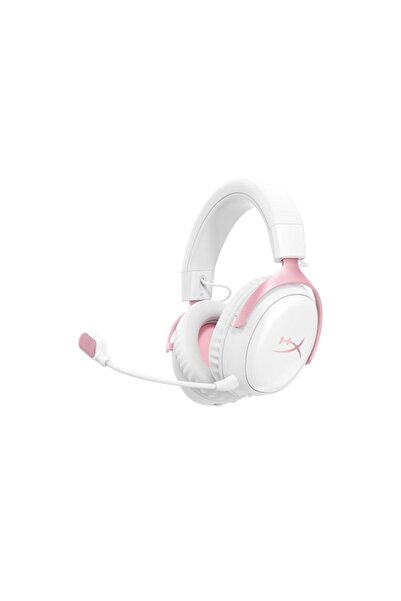 HyperX Cloud III S Kablosuz Oyuncu Kulaklığı Beyaz / Pembe DG0R2AA