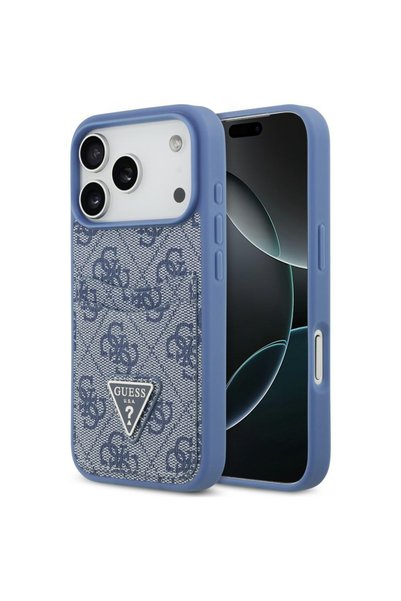 Guess iPhone 17/18 Pro 4G Διπλής Κάρτας Τριγωνική Θήκη, Μπλε