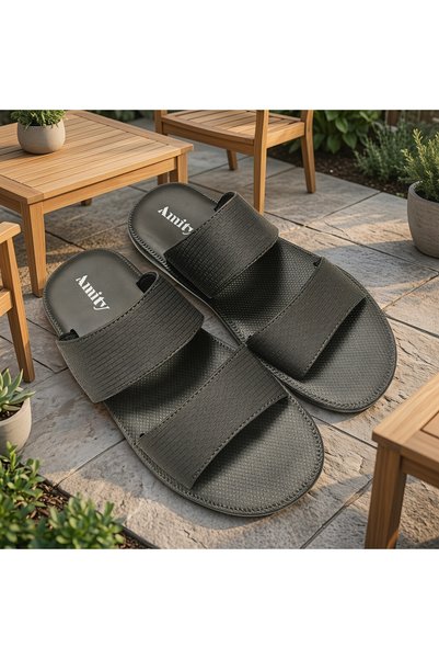 Amity Footwear KSA صندل رجالي من الجلد مصنوع في السعودية، مزين يدويًا مع نعل ...