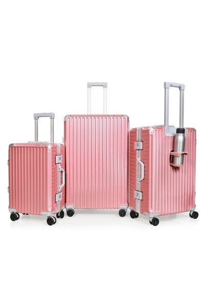 MORANO Morano Luggage Set with Aluminum Frame, Stylish Design, Security Lock,...
