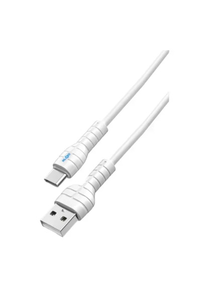 OEM Καλώδιο Type-C USB 1m Fast Charging 3A λευκό KLGO S-3