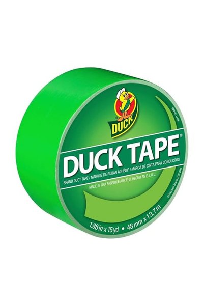 Duckie Duck شريط لاصق نيون أخضر بطول 15 ياردة من ماركة داك شورتيك 1265018