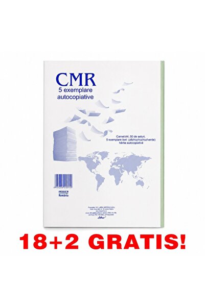 Libra 18+2 GRATIS CMR 5 exemplare 50 seturi/carnet 250 file