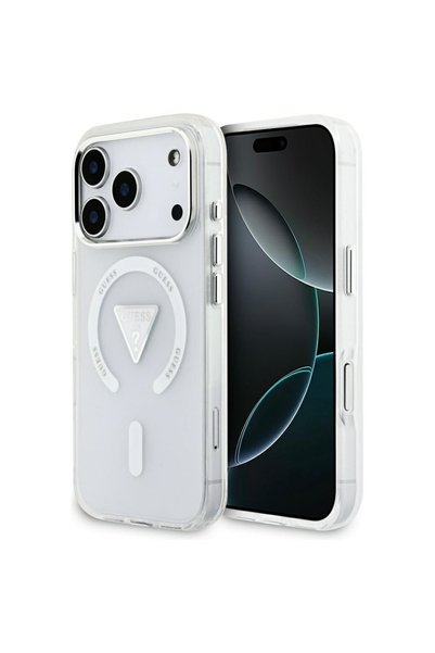 Guess iPhone 17/18 Pro Max IML Θήκη MagSafe με Τριγωνικό Ντεγκραντέ, Διαφανής