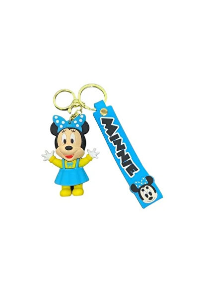 OEM Μπρελόκ σιλικόνης Minnie 11 εκ. 86274 σε μπλε χρώμα