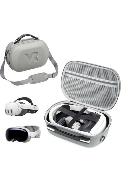 Generic Hard Carrying Case for Meta Quest 3, Quest 2, Vision Pro, Large Capac...