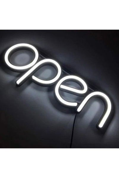 OEM Αδιάβροχη Neon Led φωτιζόμενη διαφημιστική πινακίδα OPEN λευκό 187030