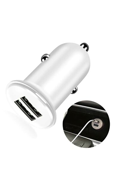 OEM Φορτιστής αυτοκινήτου Dual USB W16930-2 - 3.1A / 15W, σε λευκό χρώμα