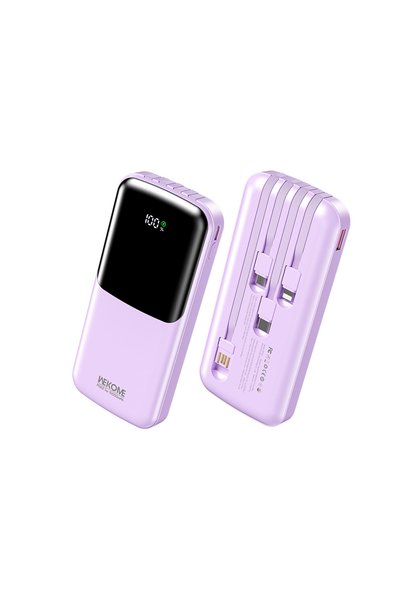 OEM Power Bank 10000mAh PD 22,5W WK WP-65 2 θέσεων, με καλώδιο USB-C/Lightnin...