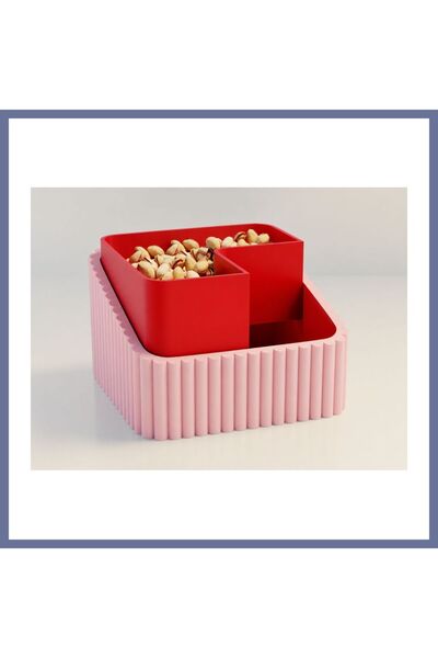 Generic Brand 3D Printing Peanut Bowl - Dual Chamber Shell Separator Presenta...