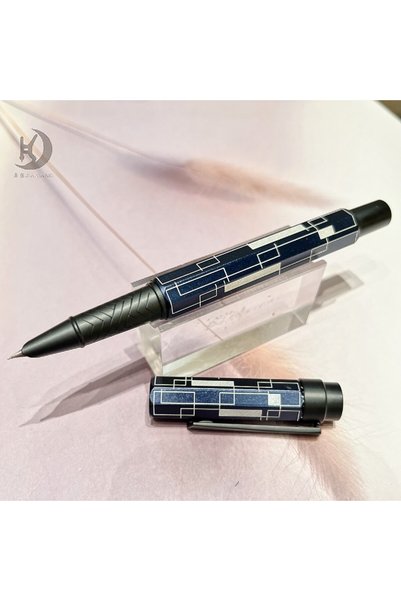 Choice قلم حبر أزرق 0.38 1 قطعة من Yongsheng 9678، قلم حبر مبتكر ذو تصميم مثم...