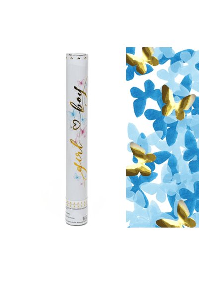 OEM Κομφετί ”Girl or Boy” με πεταλούδες 20g SDS-27101 σε μπλε χρώμα