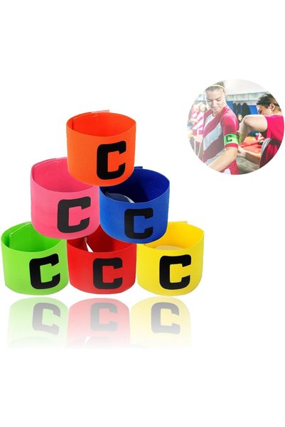 Generic 6-Pack Football Captain Armbands, Adjustable Football Player Armbands...