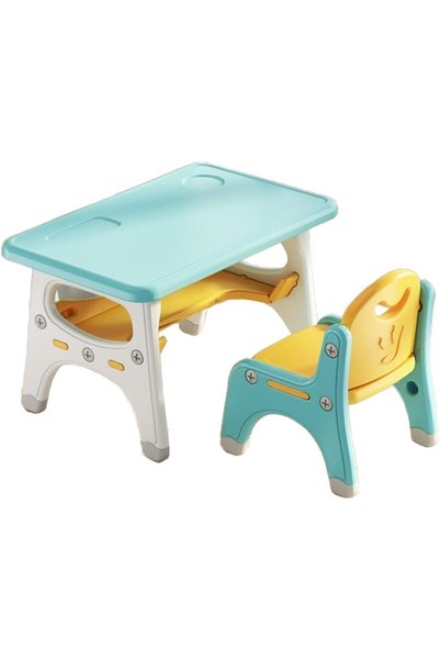 Generic Kids Table and Chair Set, Children Art Crafts Table Desk Set，Activity...