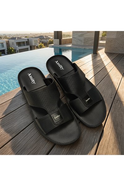 Amity Footwear KSA صندل رجالي سعودي الصنع بتصميم أنيق مصنوع يدويًا