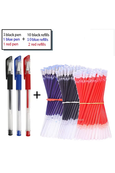 Choice 25Pcs Mix set 25pcs Gel Pen Set School Supplies Black Blue Red Ink Col...