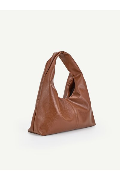 SHAKA Taba SHK356 Vintage,Yumuşak Form,Geniş Shopper,Kadın Kol ve Omuz Çantası