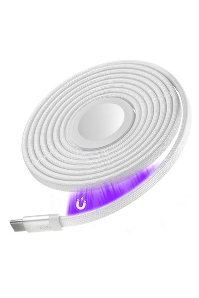 Apple STATIK MagStack Slim φορτιστής για Ρολόι 5W Type C λευκός 1μ PUP-0496-W...