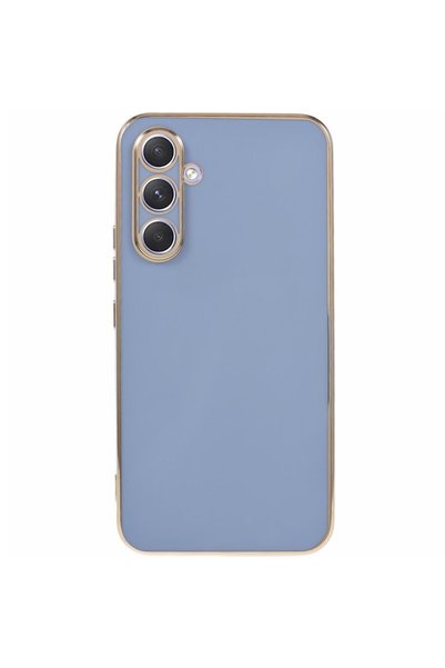 XGSM Husă pentru Samsung Galaxy A15, Glamour CamShield, albastru + sticlă 9H
