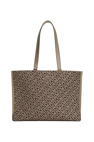 Tommy Hilfiger Kahverengi Kadın Tote Çanta TH JACQUARD TOTE