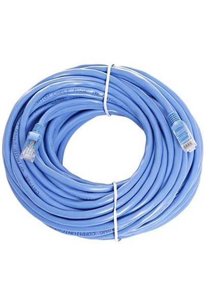 Generic كابل شبكات Cat6، بطول 20 متر - أزرق