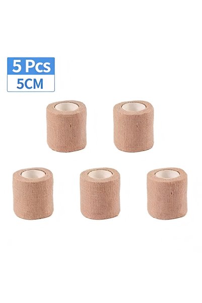 Choice 5Pcs 5CM Skin 5pcs Cohesive Elastic Bandage Self Adhesive Non-woven Wr...