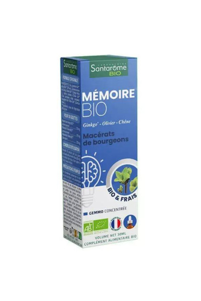 SANTAROME Supliment Alimentar Lichid pentru Memorie - Gemmo Memoire Bio, 30 ml