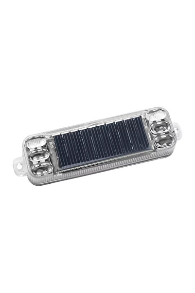 Choice 1pc Solar Flashing Warning Light LED Warning Safety Flashing By Strobe...