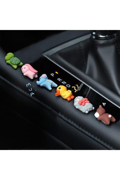 Generic Car Rear View Mirror Accessories, 6PCS Cute Interior Decorations for ...