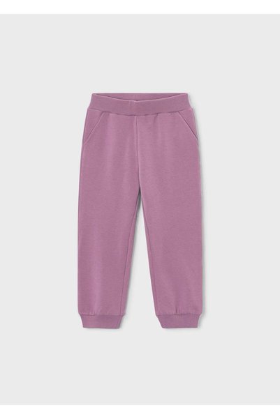 MAYORAL Girl's 2 Bottoms 3 Pockets Hooded Tracksuit Set 4813 Purple