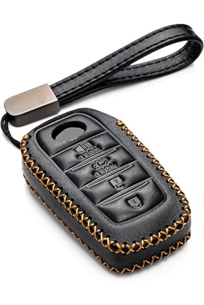 Generic Genuine Leather Smart Key Fob Case Cover Protector Compatible with To...