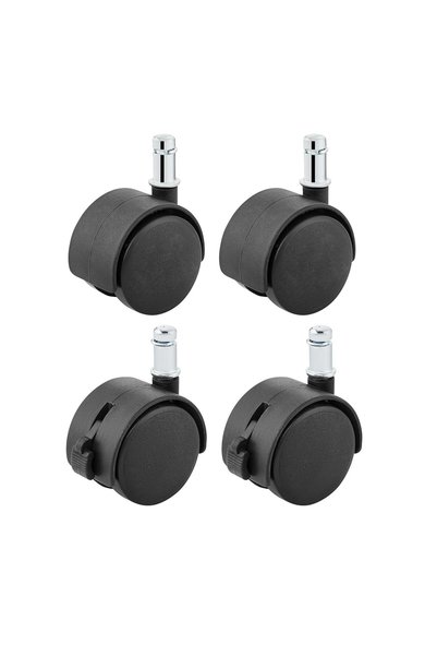 Generic 2inch 2-Piece Black Swivel & 2-Piece Swivel with Brake Splint Casters...